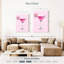 Cocktail rose martini sur toile, 3 pièces-109597387