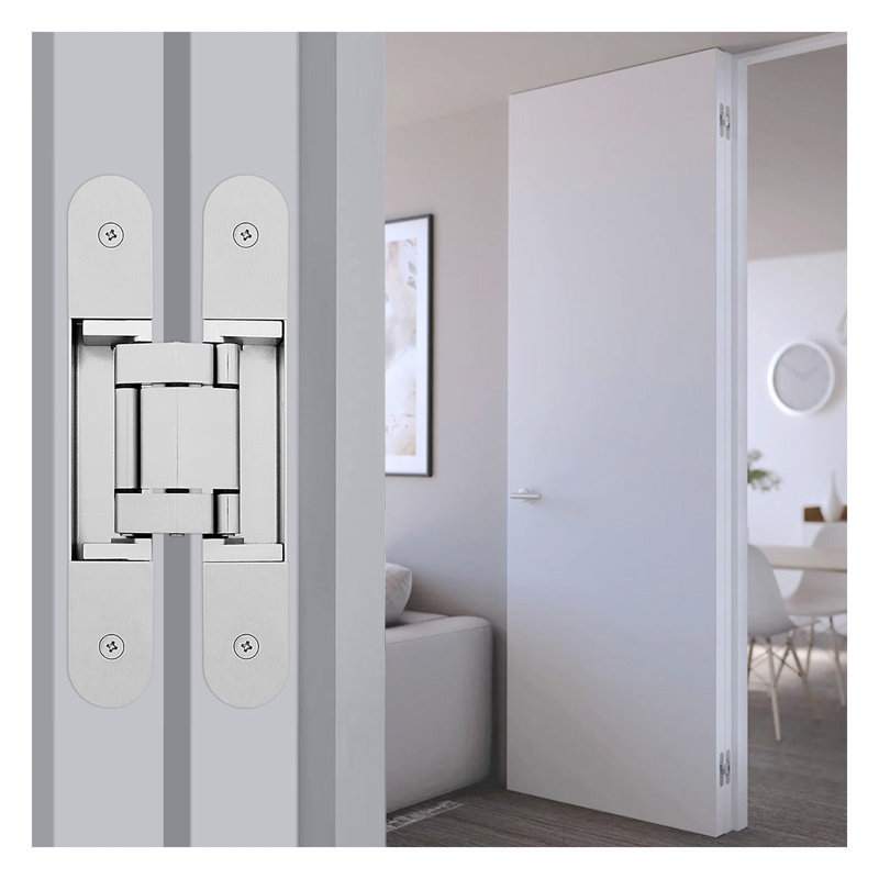 Charnière de porte H 6,97 "x l 1,1", Nickel satiné