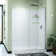 Flex 60" W x 34" D x 78" H Semi-Frameless Square Tub Enclosure with Fixed Panel and Base Included