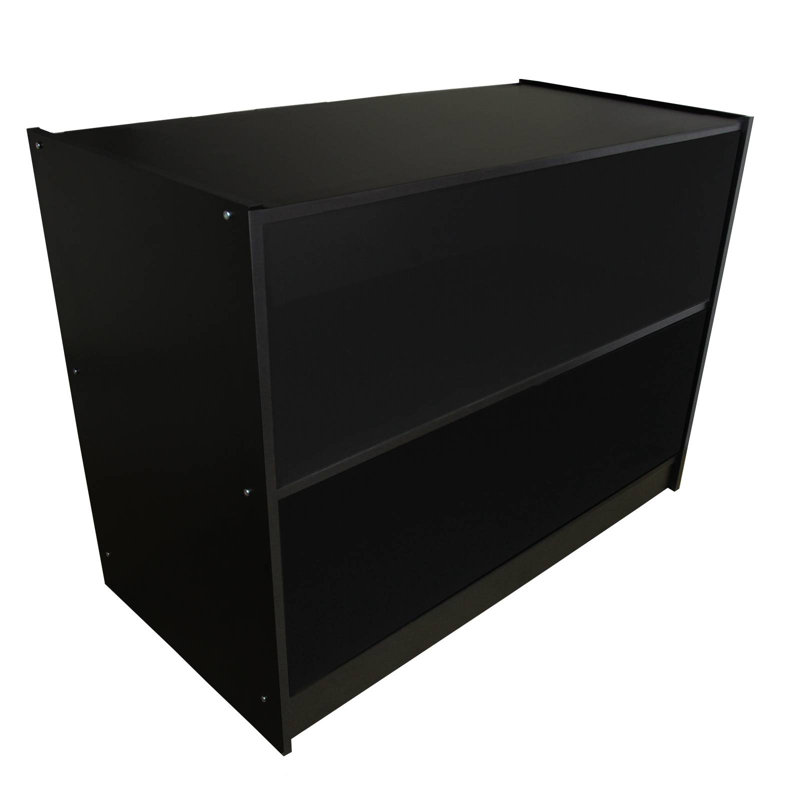 Maxene 90 cm H x 120 cm W Cube Bookcase, Black