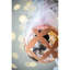 Ornements de boule de Noël D4,7 ", boules de Noël suspendues en verre pour décorations de fêtes, lot de 4