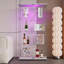 Vitrine à 4 tablettes avec porte Tawny-2005685826