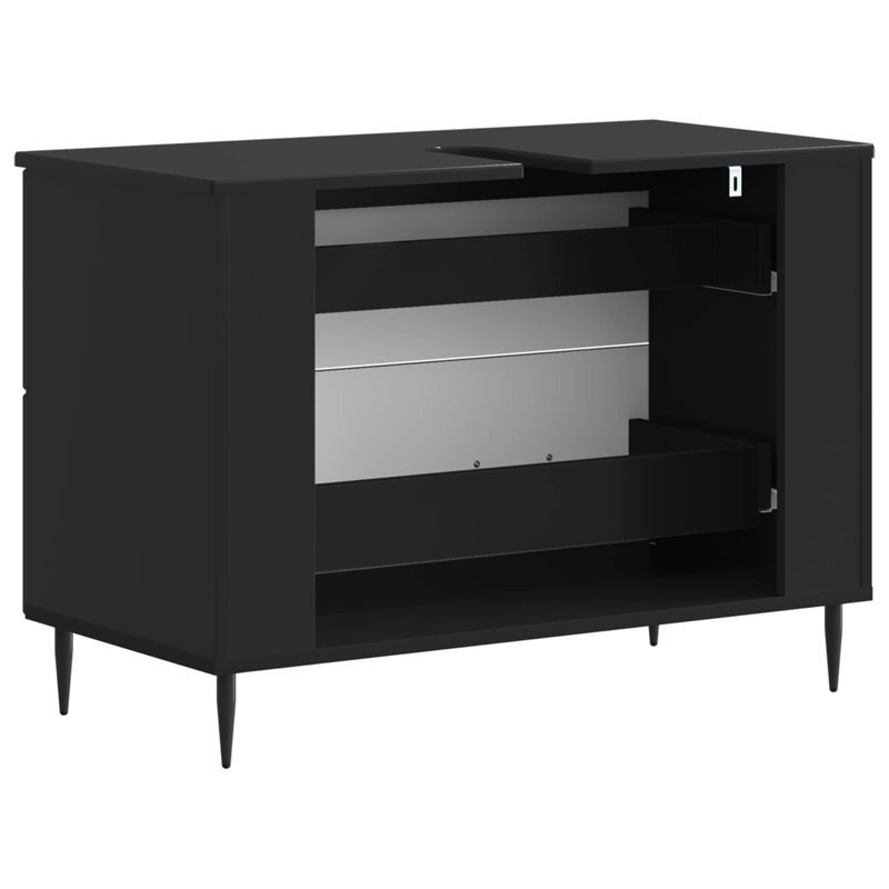 Under Sink Cabinet, Black