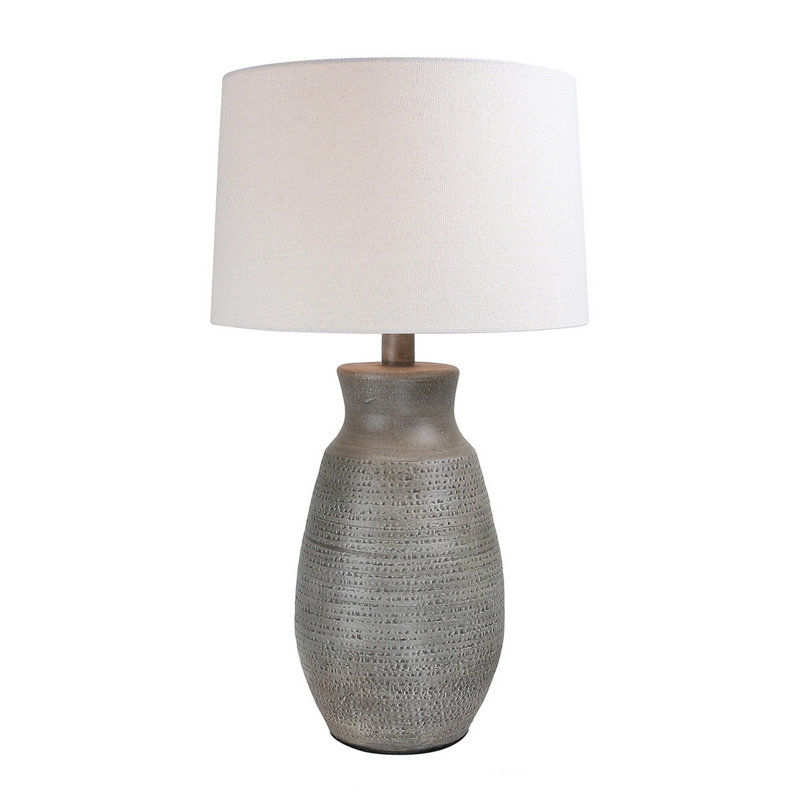 Fane Hydrocal Table Lamp, Clay, Yes