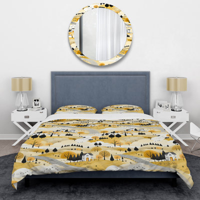 Literie Autunm Yellow Minimalisme paysage II