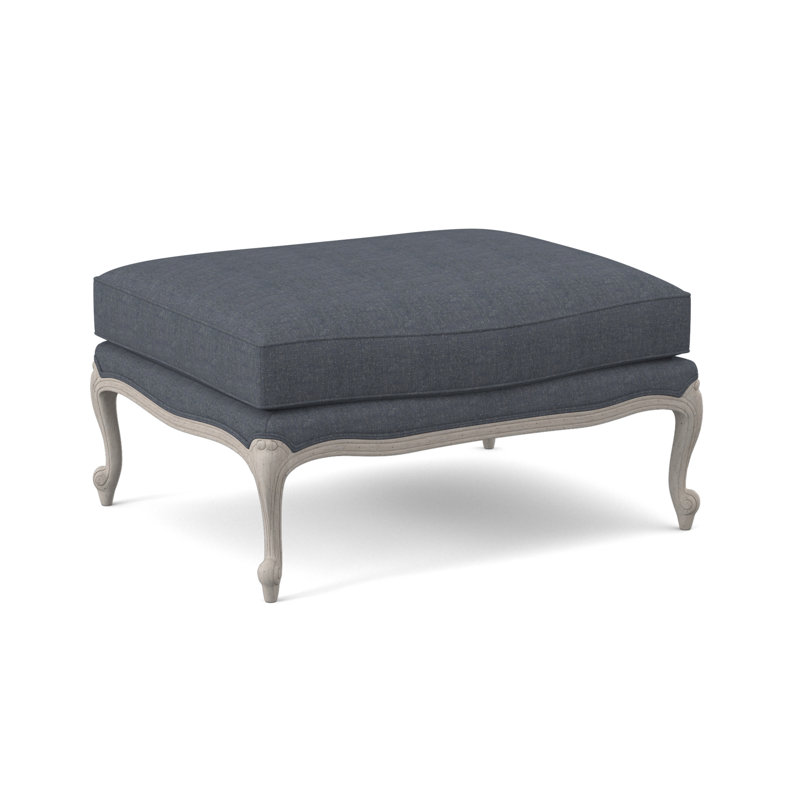 St. Helena Ottoman, Venice Linen, Bisque