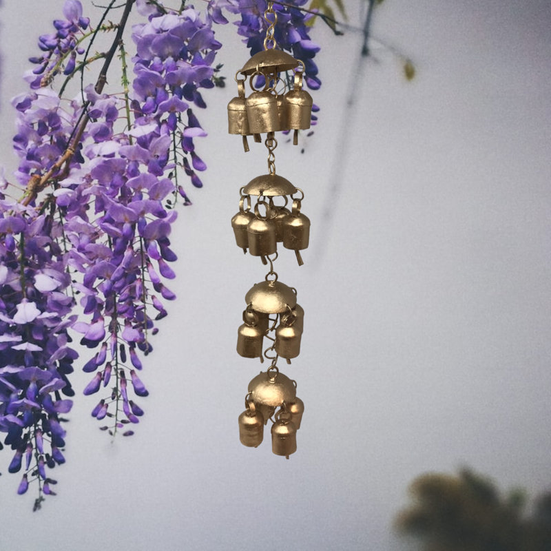 16-Bell Temple Chime in Burnished Gold