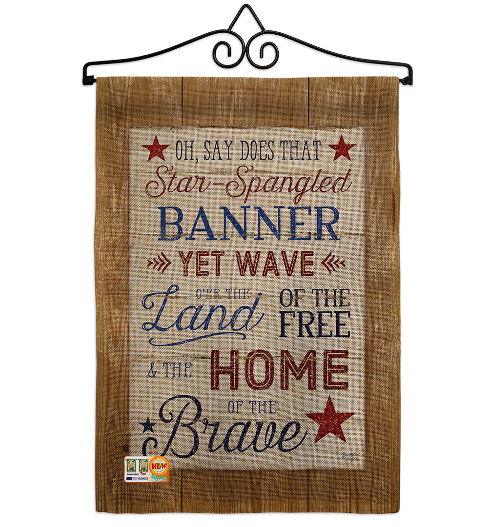 Pakin Double Sided 18.5'' H x 13'' W Polyester Independence Day Garden Flag The Holiday Aisle®