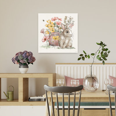 «Garden Whispers III», art abstrait du printemps
