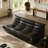 3-Seat Faux Leather Bean Bag Sofa