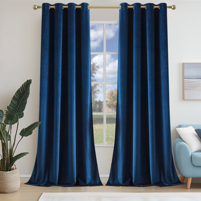 Velvet Room Darkening Curtain Panel pair