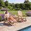 Chaise berçante pliante en PEHD Adirondack avec repose-pieds, porte-gobelet et base amovible-17830160