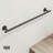 VIGO Elan 4-Piece Matte Black Bathroom Hardware Set with 24-in Towel Bar, Toilet Paper Holder, Hand Towel Holder and Hook-124871893