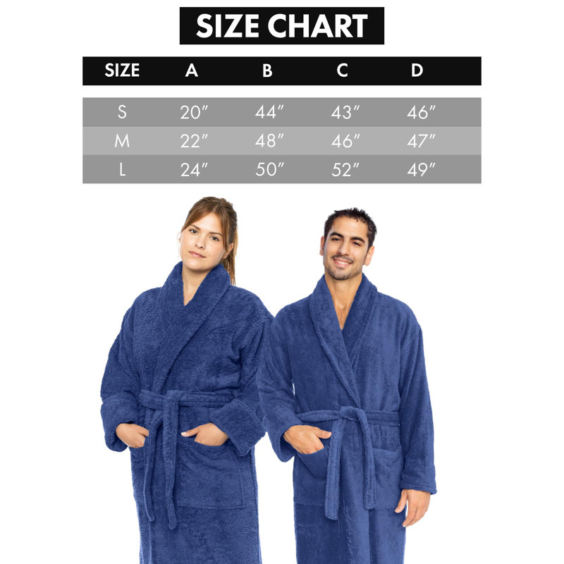 Peignoir Kelmscott, M, Bleu marine