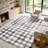 8x10 Geometric Checkered Area Rug, Modern Washable Floor Carpet, Non-Slip Low Pile Soft Rug for Bedroom Living Room Dining Room, Black-1650057348-1650057354