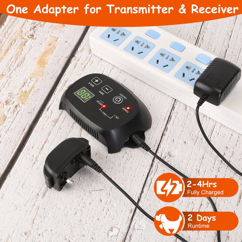 Rechargeable Dog Fence with 100 Adjustable Levels
