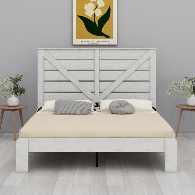 Bed Frame Headboard , Platform Bed Frame