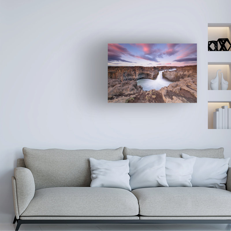 Bolog Luigi Ruoppolo Aa?Ldeyjarfoss Canvas Art, 12" H x 19" W