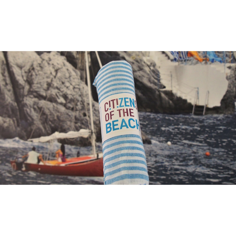 Billiot Turkish Cotton Ultra Light Beach Towel, Turquoise