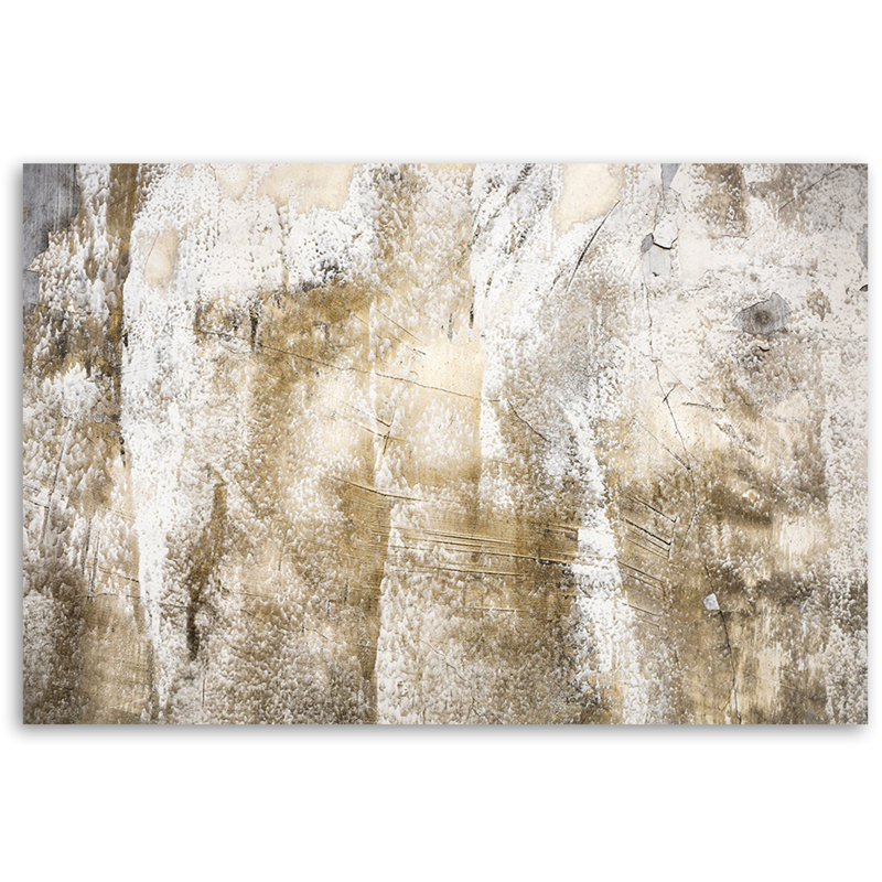 Gold Abstraction Vintage - No Frame Print on Canvas