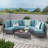 Trafford 5 Piece Rattan Sectional Seating Group with Cushions