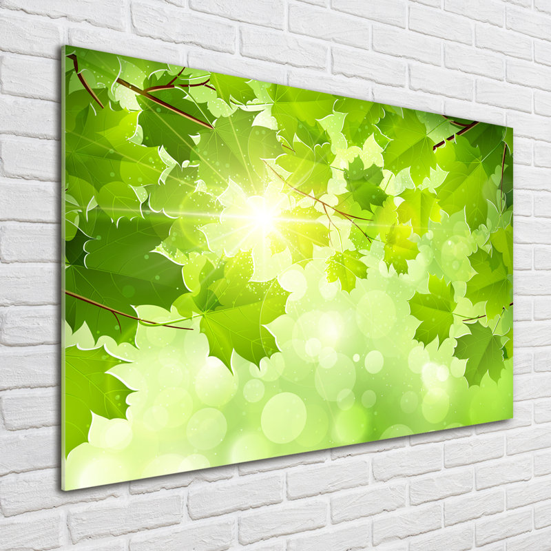 Chestnut Leaves - Unframed Art Prints on Glass