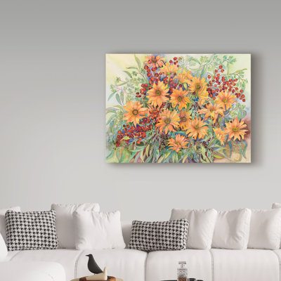 Deetra 'Shades of Autumn' Graphic Art Print on Wrapped Canvas