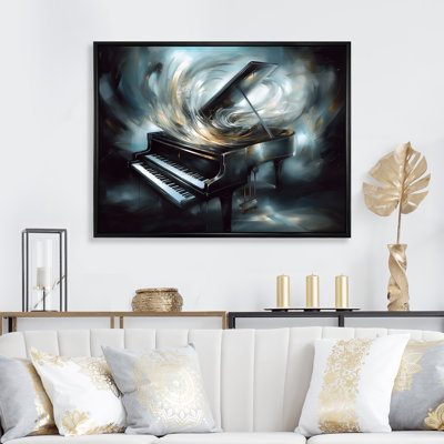 Piano Abstract I - Music Canvas Prints
