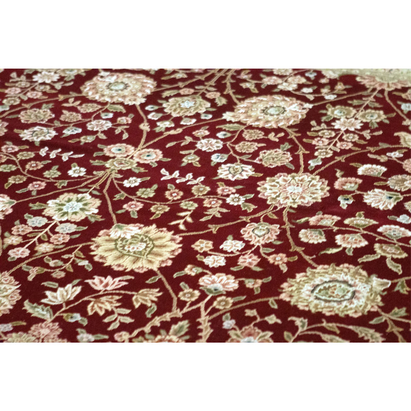 Handmade Silk and Wool Area Rug