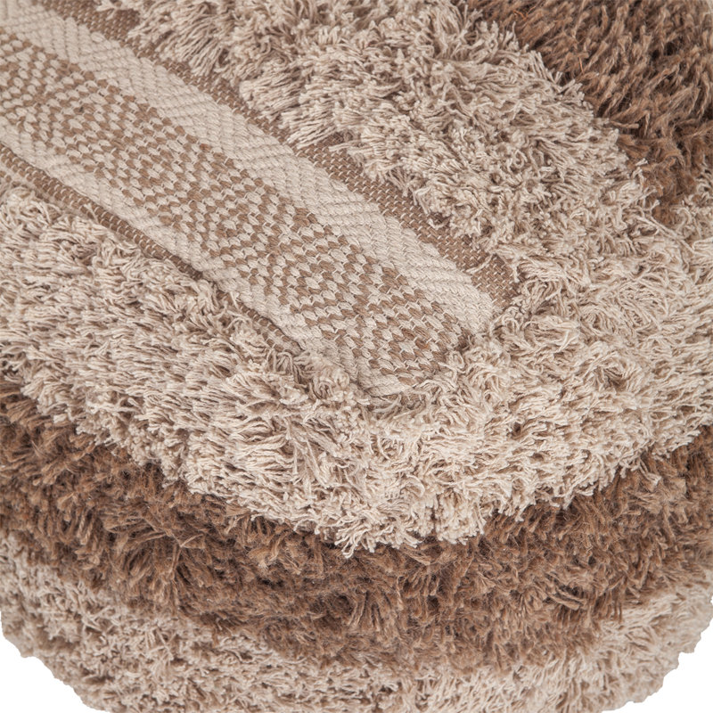 Parkland Collection Iliya Transitional Beige Pouf