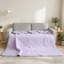  Couverture matelassée réversible d'été, 100% polyester doux et confortable, jeté léger, respirant, séchage rapide, pour lit AC, toutes saisons, mauve, 60 po x 80 po.-119459275-119459272