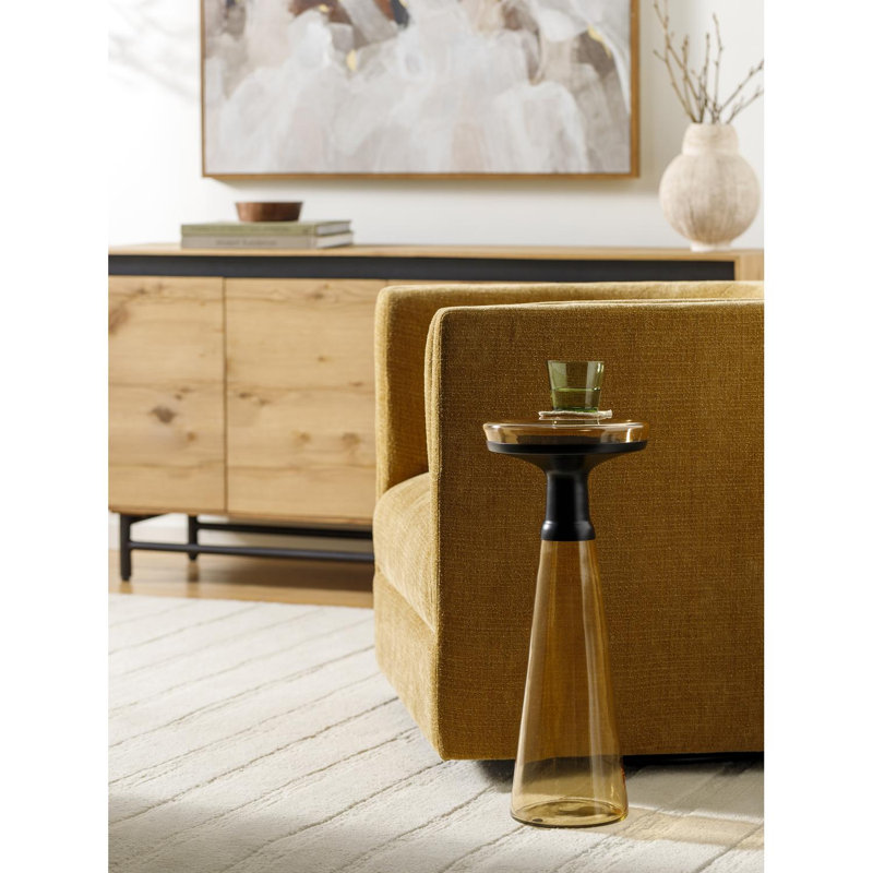 Florann Modern End Table, Brown/Black