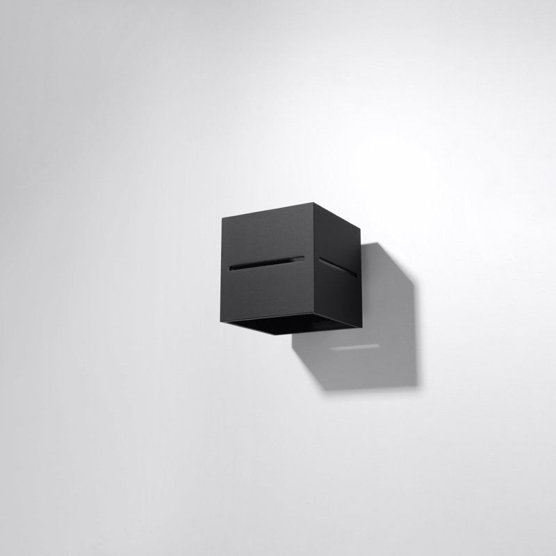 Lobo Flush Mounted Sconce, Black