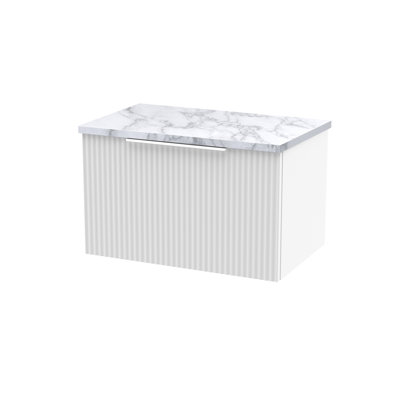 Fluted 60.5cm Single Bathroom Vanity Base Only