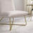 Velvet Upholstered Accent Chair with Metal Legs-639923455