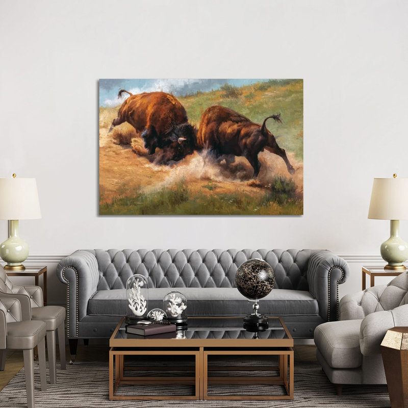 Thunder Clap by Mark McKenna - Painting on Canvas, 101.6cm H x 152.4cm W x 3.81cm D, Wrapped Canvas