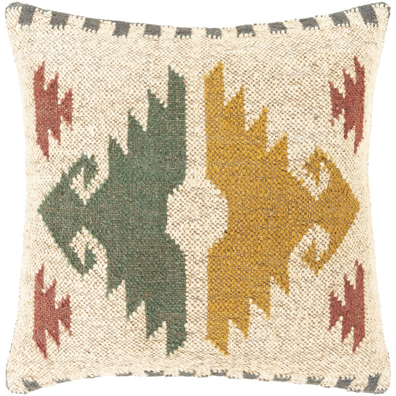 Herron Square Pillow Cover, Down, 20" x 20"