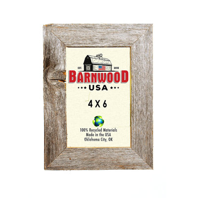 Weathered Gray Wood Matte Picture Frame