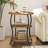 23.4'' Tall Round End Table with Shelves
