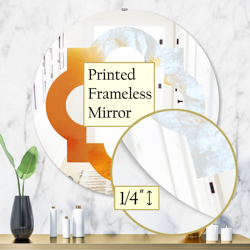 Miroir mural Quatrefoil, H 31,5 po x l po
