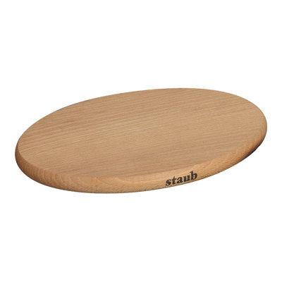 Staub Magnetic Oval Wood Trivet