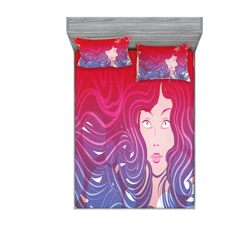 Microfiber Sheet Set, Full/Double Sheet Set with Fitted Sheet
