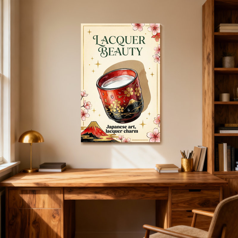 Tasse de laque Fashion Fashion, H 18 po x l 12 po