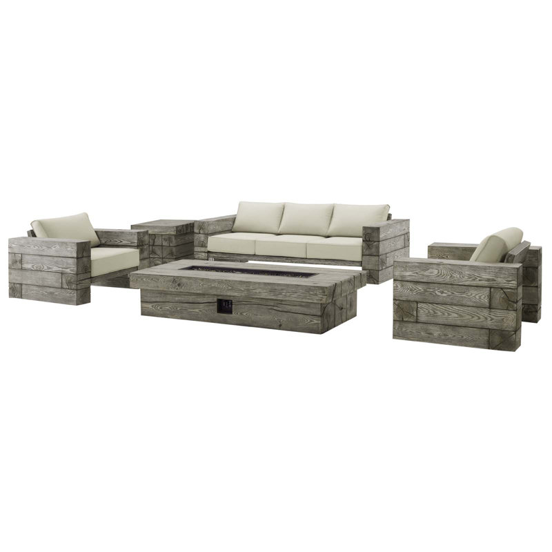 Ensemble de patio extérieur 5 pièces Manteo