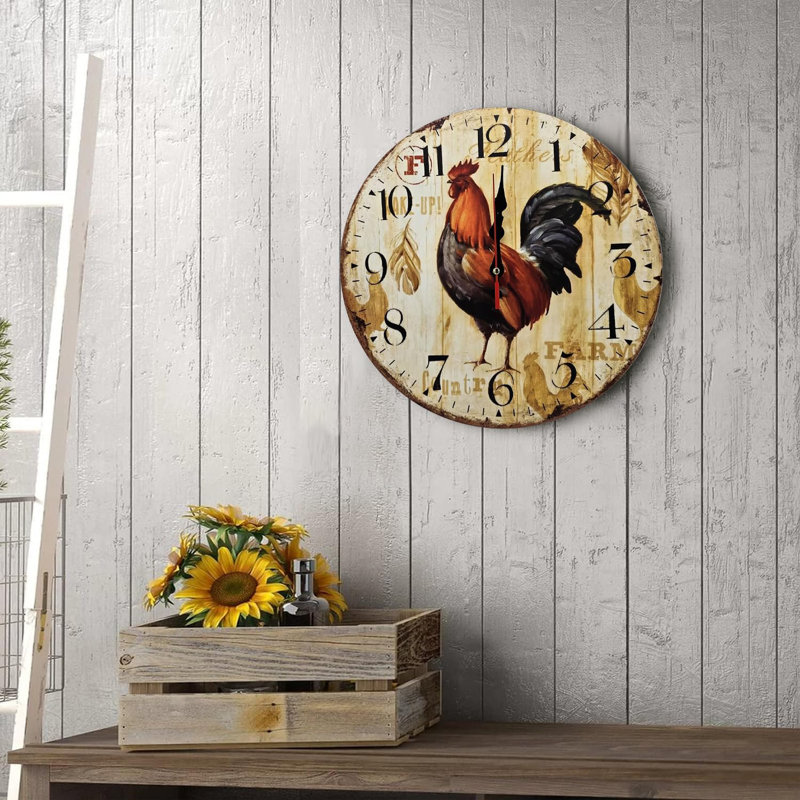 Guzik Manufactured Wood Wall Clock