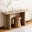Console 42 po en bois étroite moderne pour vestibule et salon-1218004850