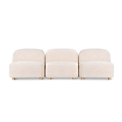 Circuit Modular 3-Pc Armless Sofa