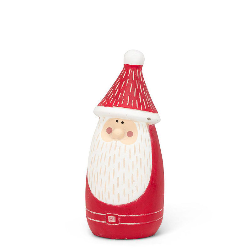 Figurine de père Noël gnome, Noir, H 7 po x l 3 po x P 3 po