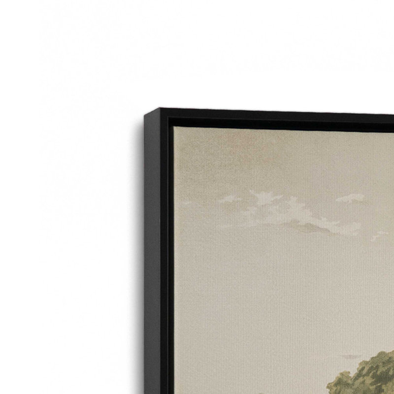 "An intervalles" par William Bartholomew, reproduction d'art sur toile, Noir, H 8 po x l 12 po, Cadre flottant