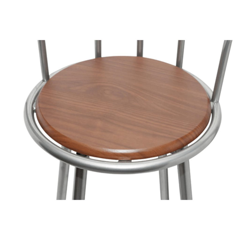 Bar Stools Brown Steel